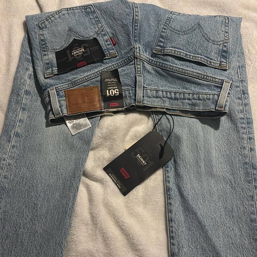 LEVI JEANS 501 Skinny high rise